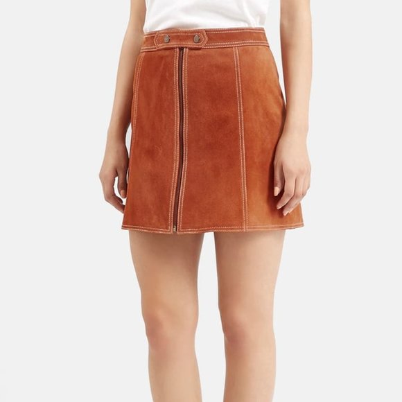 suede skirt topshop